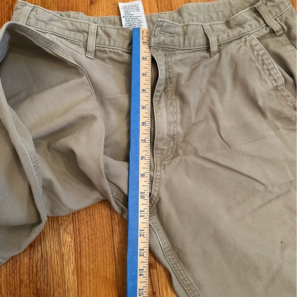 Carhartt Canvas Pants Men's 38 x 34 Relaxed Fit Beige Tan Work Utility (T) - Picture 14 of 16